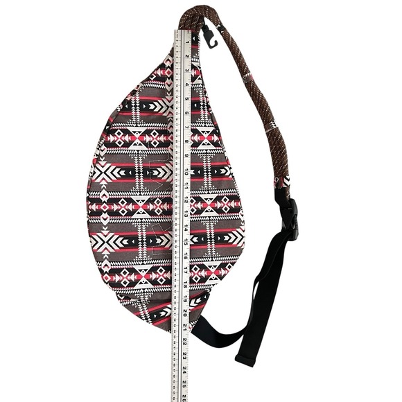 Kavu Rope Sling Bag Southwest Aztec Geometric Pockets Travel Backpack‎ - Picture 11 of 14